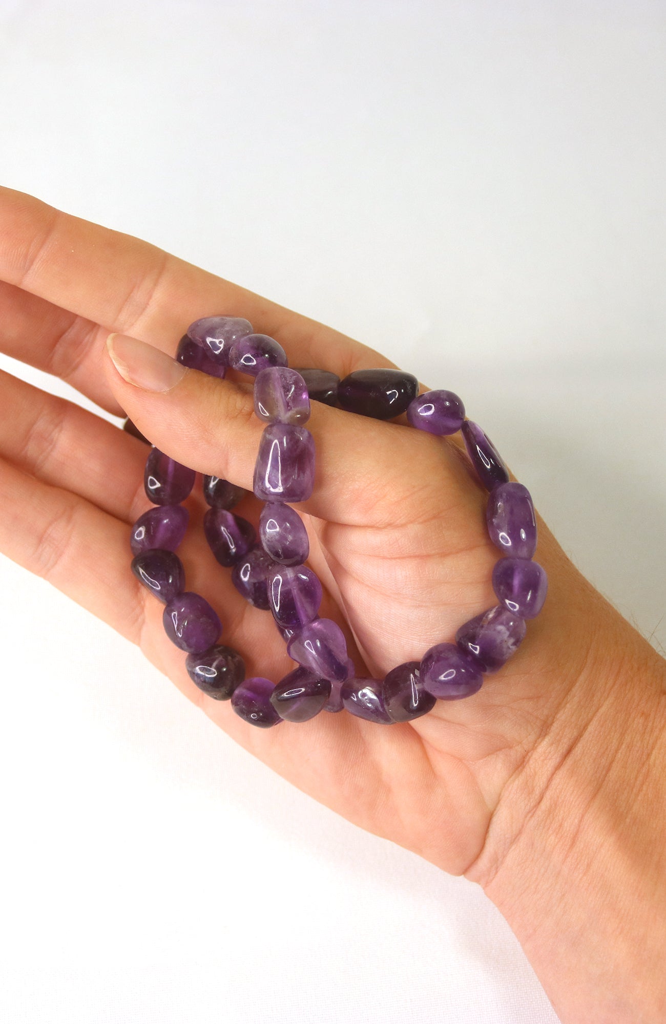 Amethyst 12mm Nugget HG Bracelet 454